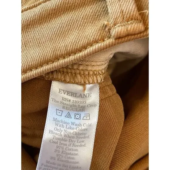 Everlane Straight Leg Crop Harvest Gold size 4 - Picture 5 of 5